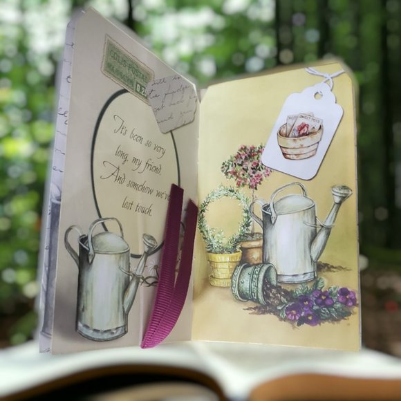 Gift Tag Friendship Magnetic Booklet with Envelope & Ribbon - Set of 4 - Picture 2 of 11